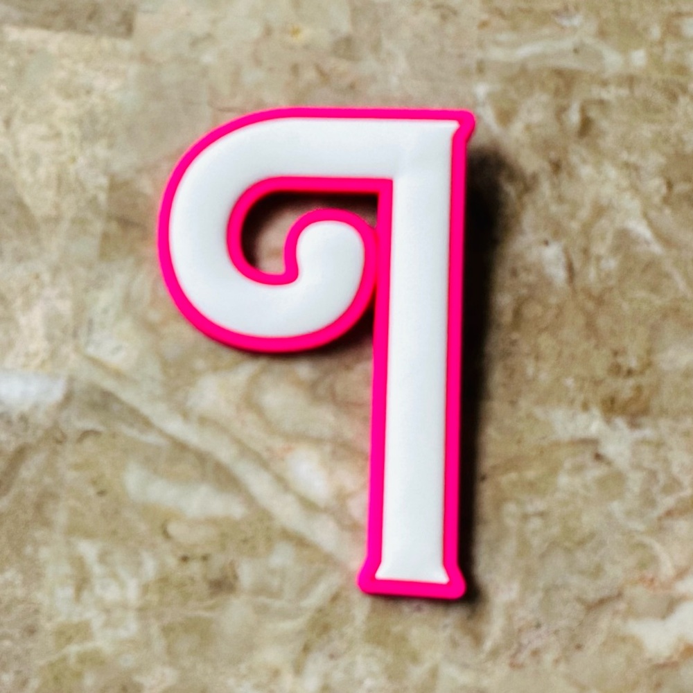 1 pcs Pink Charm for Beach Tote Bag  Charms for Bogg Bag Accessories